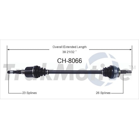 Surtrack Axle Cv Axle Shaft, Ch-8066 CH-8066